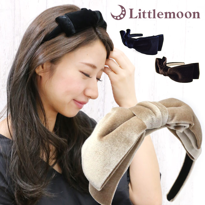 Littlemoon Japanese Hair Accessories Courier Velvet Ribbon