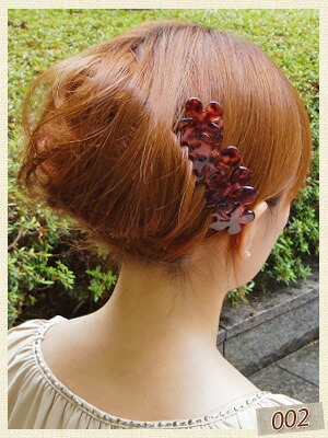 楽天市場 追跡可能メール便対応 Marble Marble コーム アルーラ べっ甲風 アニマル柄 アセテート アセチ ヘアアクセサリー 髪飾り 簡単ヘアアレンジ まとめ髪 髪型 マーブルマーブル Mbl リトルムーン ヘアアクセサリー