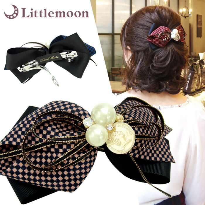 LELET NY ヘアーアクセサリー バレッタ パール リボン 結婚式 LELET NY（レレットニューヨーク） 通販 | ザヘアバートウキョウ