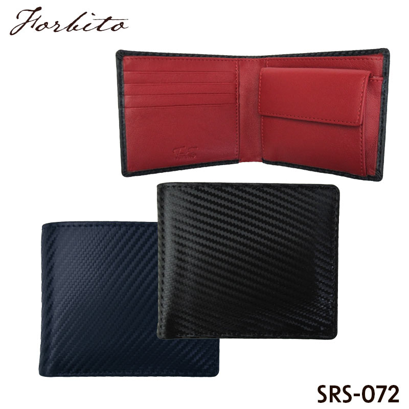 楽天市場】折財布 メンズ srs-072 フォルビート Forbito 二つ折り財布