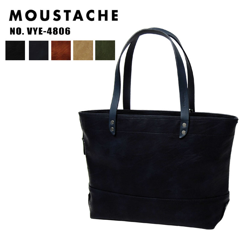 ムスタッシュ MOUSTACHE トートバッグ VYE-4806 A4相応う 成人男性 差し上げ物 ギフトラッピング無料 置き目品差し上げ物