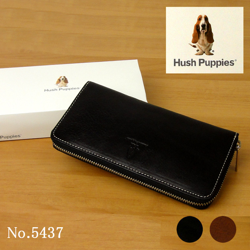 ハッシュパピー Hush Puppies 長財布 5437 ラウンドファスナータイプ 本革 メンズ 財布 あす楽対応【コンビニ受取対応商品】 男性 クリスマスプレゼント ギフトラッピング無料 正規品