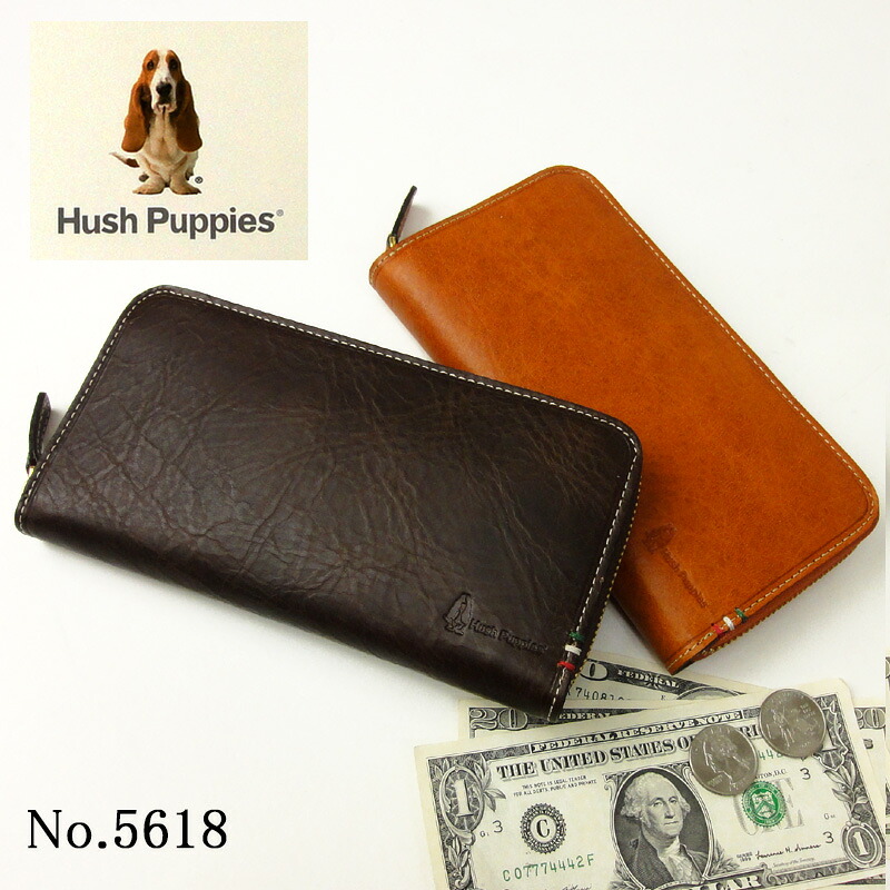 ハッシュパピー 紙入れ Hush Puppies 長紙入れ 5618 ラウンドジッパー 本革 なめし革 メンズ 成人男性 ロングウォレット 分かりやすい 窈窕たる 今めかしい 差し上げ物 新生きて行く 本革長紙入れ 差し上げ物 ギフトラッピング無料 置き目品