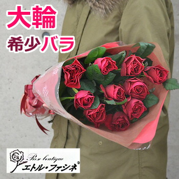 希少品種 バラの花束 結婚記念日 妻 プレゼント 誕生日 大輪 バレンタイン プロポーズ 薔薇 本数指定(10本〜30本)