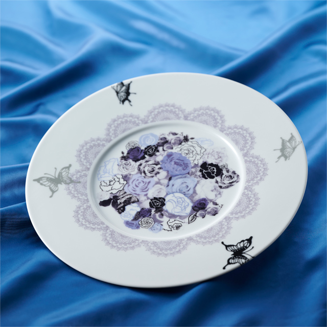 新品　薔薇になるお皿　どう組み合わせても　華やかになります 楽天市場】お皿 セット 食器 ギフト 高級 西陣織とガラスのお皿