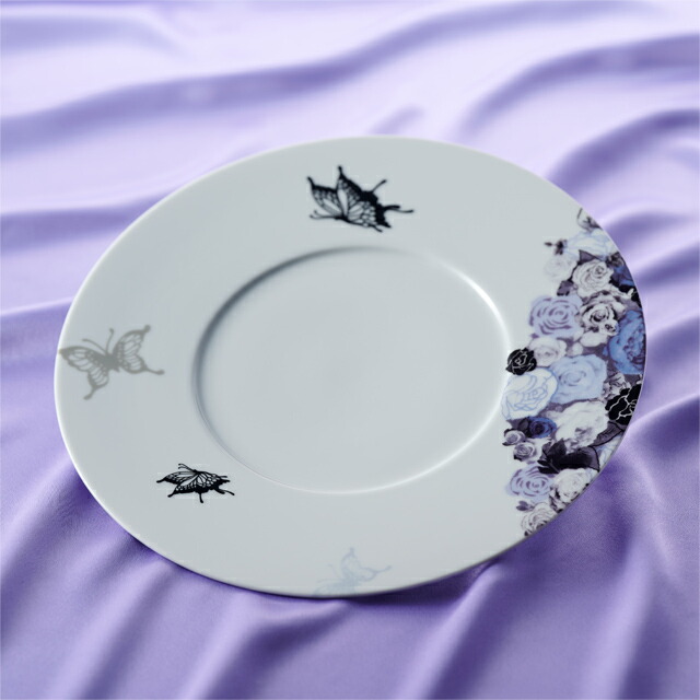 新品　薔薇になるお皿　どう組み合わせても　華やかになります 錦右エ門陶苑 La Vie en rose バラの食器 6点セット ピンク