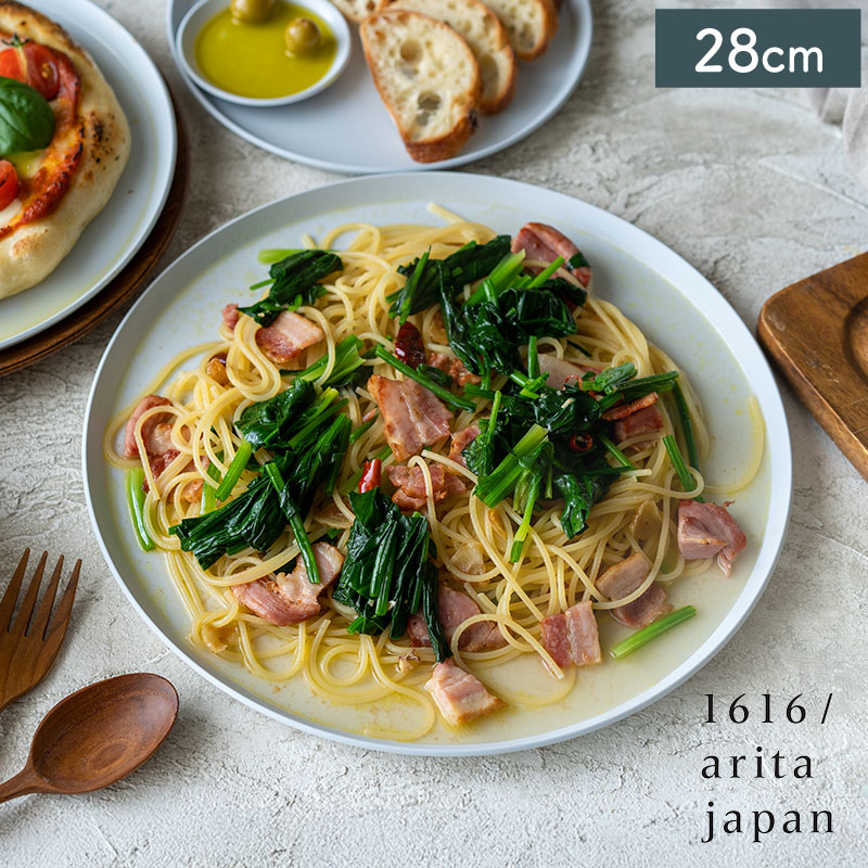 【クーポン配布中】1616/arita japan TY 丸平プレート28cm グレー 有田焼 // 食器 皿 大皿 丸皿 盛皿 パーティー皿 ディナー皿 ワンプレート シンプル シンプルモダン スタイリッシュ おしゃれ 食器洗浄機対応 オーブン レンジ 電子レンジ 洋食器 和食器
