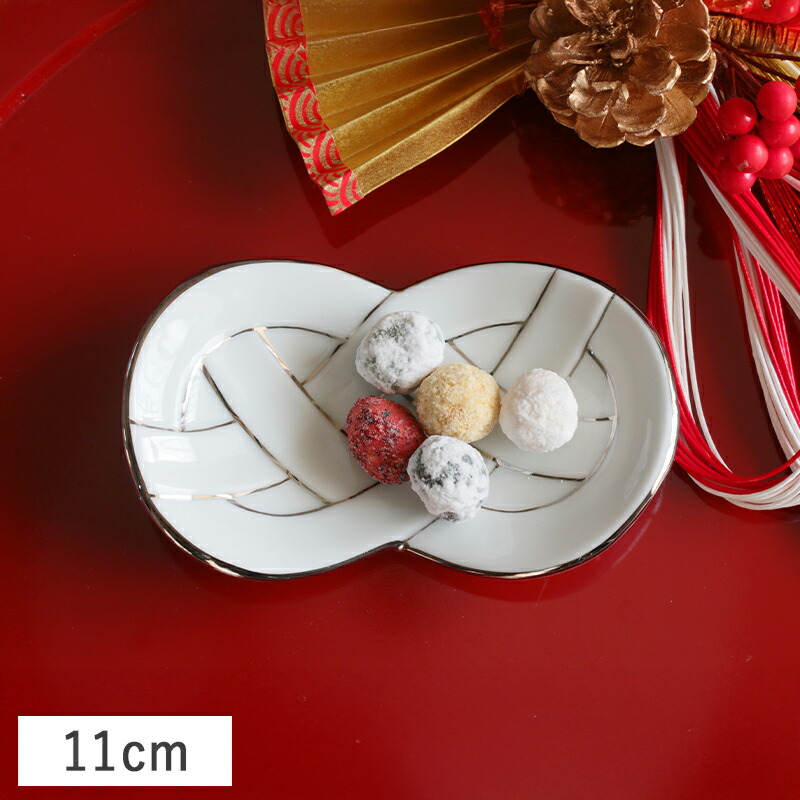 楽天市場】【クーポン配布中】結び 銘々皿 (プラチナ線) 15.5cm