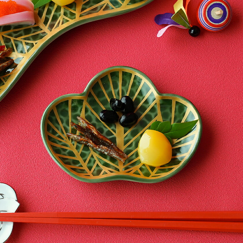 楽天市場】【クーポン配布中】錦金松葉型 銘々皿 13.3cm 幸楽窯 有田焼