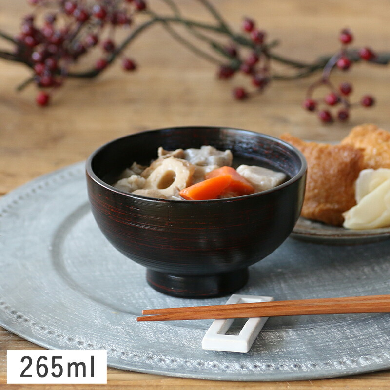 楽天市場】【訳あり】木製 渦 汁椀 根来 レッド 漆器 11.5cm 265ml