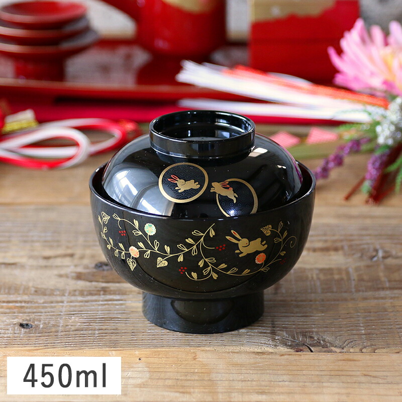 蓋つき煮物椀 金色と青色の花柄 12個セット 【公式通販】