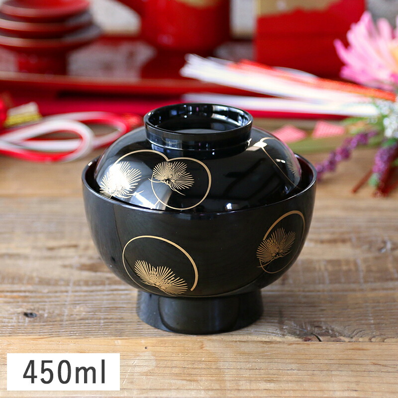 楽天市場】【スーパーSALE15%OFFクーポン＆P10倍】雑煮椀 黒 越の松