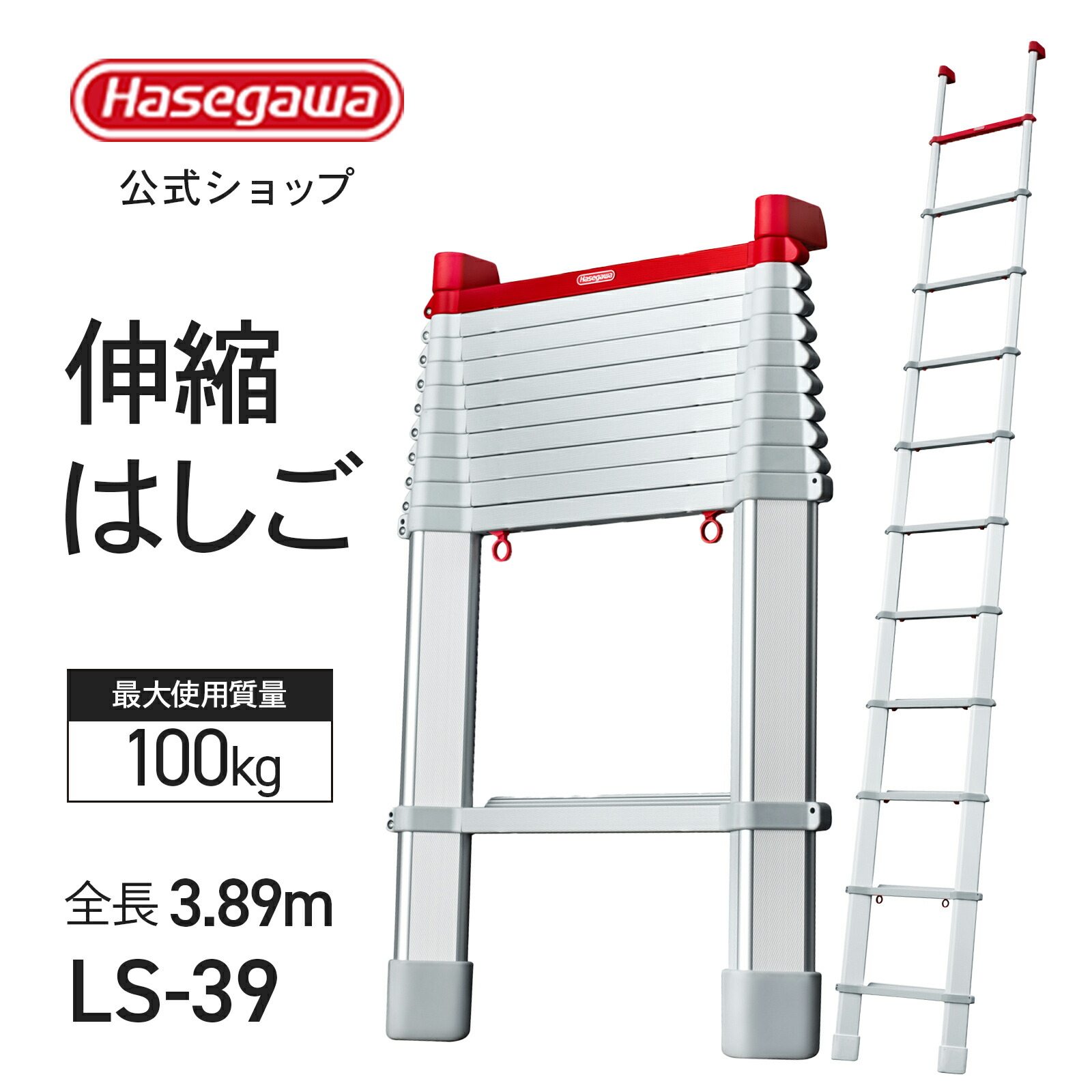 伸縮梯子 楽天市場】【 LS-49 】伸縮はしご 4.8m コンパクトはしご スカイ
