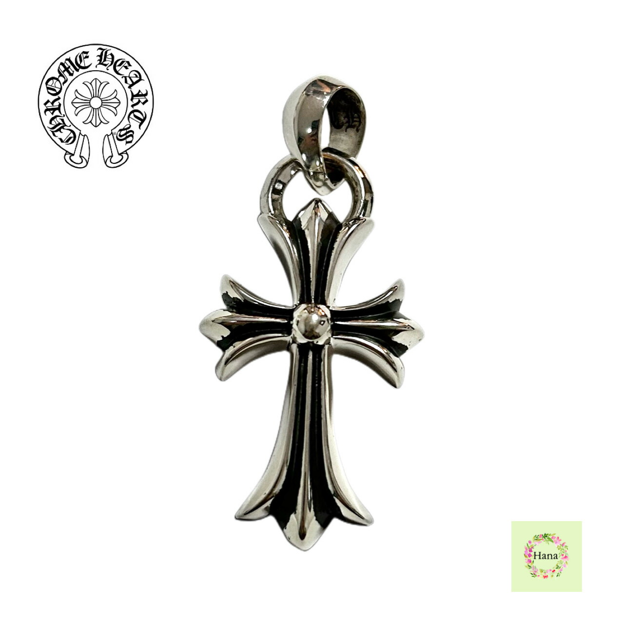 【Chrome】クロムハーツトリプルCHクロス スモール PAVEダイヤ CHROME HEARTS クロムハーツ トリプルCHクロス スモール PAVE