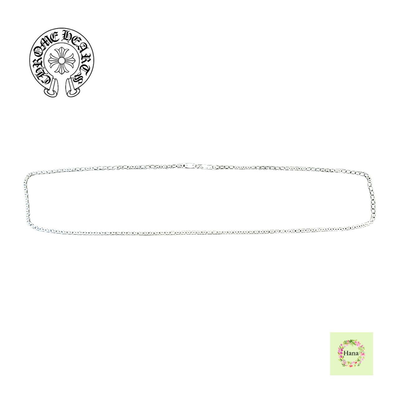 【御墨付き無決めなおす/新品未当て嵌める】CHROME HEARTS クロムハーツ 925 NKLC ROLL CHAIN 20inch SLV ロールチェーン しろがね色 5.22g 差し上げ物
