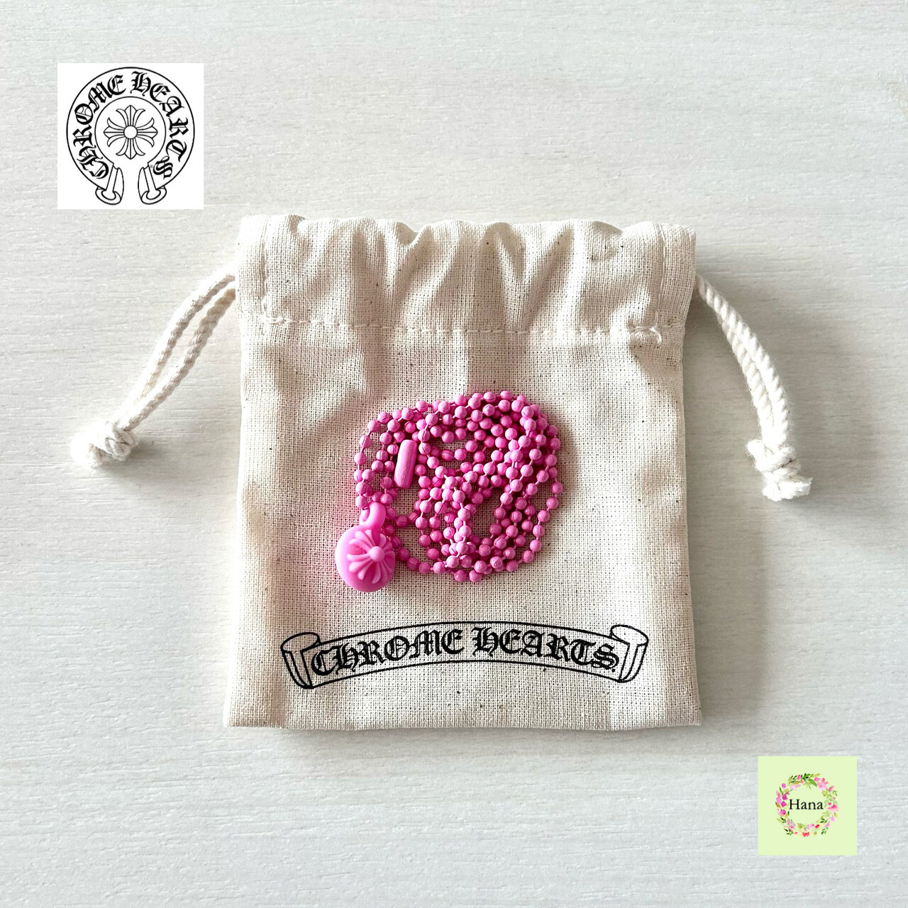 【購入証明無修正/新品未使用】CHROME HEARTS クロムハーツ CROSSBALL CHARM クロスボールチャーム シリコン ラバー Pink ピンク プレゼント