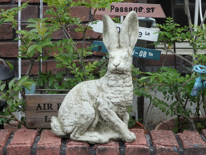 ガーデニング 園地 イングリッシュ連合王国 雑貨 石ころ製『English Hare』