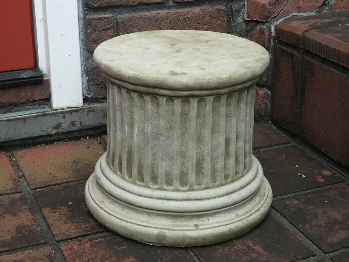 ガーデニング 庭園 雑貨『English Round Low Column』