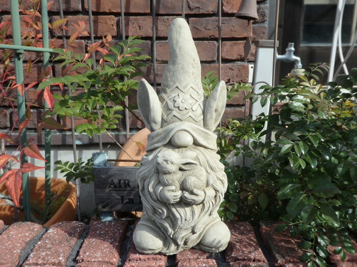 イングリッシュ ガーデニング 庭園 雑貨『English Dwarf with Rabbit 』