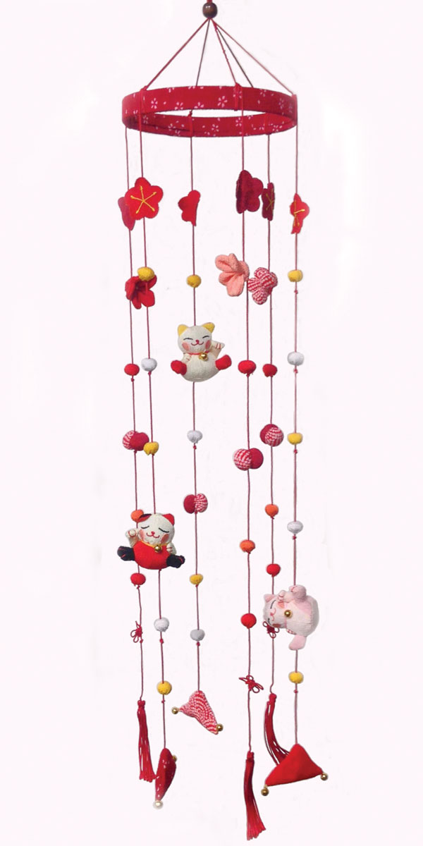 ☆ちりめん・ミニチュア・吊るし飾り・着物・草履・ジャンピング猫・キラキラ☆ imgrc0080391333.jpg