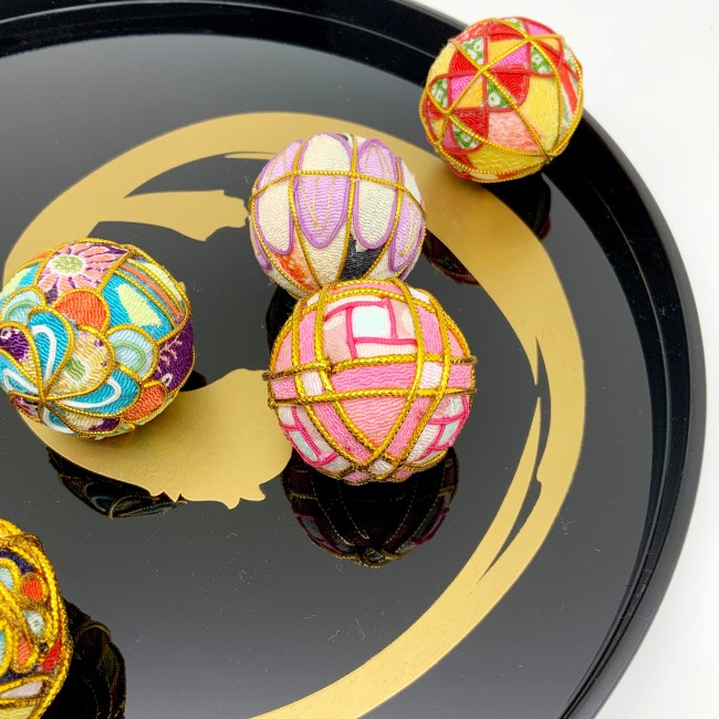 楽天市場】手毬 10cm [ちりめん手毬 ver1] ちりめん素材 和小物