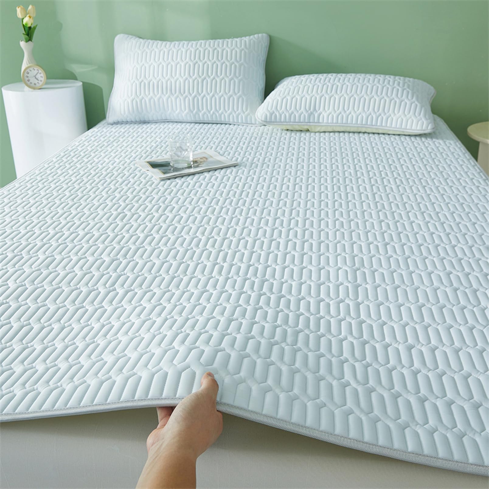 夏眠冷やりとした敷パッド 割り増し金 シーブリーズ 120*200糎 冷やりとした 敷パッド 冷感 敷き布団 敷布団 夏用 人付き合い冷感 夏 冷やりとした 通気性 洗える 明かり代切り詰める さらさら 夏原料品 暑さ打つ手 夏用布団 冷感パッド 冷感引っ敷き 寝具 敷きパッド 色合い1 シングル 臥榻パッド 冷感敷き妙 インテリア・寝具・収納-寝具-毛布・ブランケット