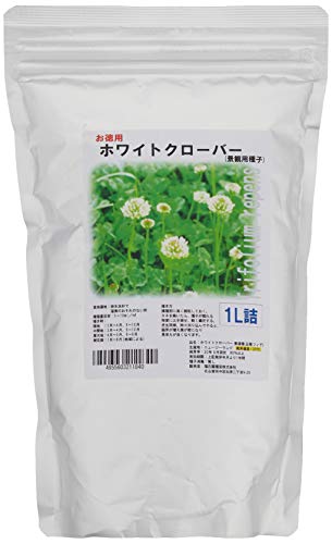 福花やしき種苗 白いことクローバーお徳用内果皮 1L詰