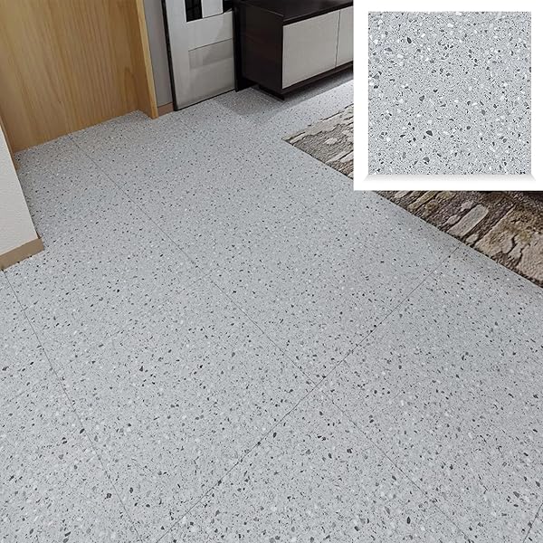 置くだけフロアタイル 30cmx30cm 床材 置くだけ 貼るだけ 賃貸 接着剤不要 粘着シート 土足 初心者向け 簡単DIY はがせる トイレ 玄関 キッチン ズレがない 補修 防水|Dusky Rose (ヘアケア・サプリ)