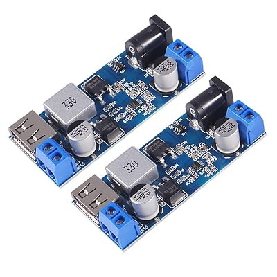 2個 うしろ側変換器 12V~5V 5A USB起電力レギュレータ DC 9V-36V 足取り落ち込む DC 5V-5.3V 5.2V 3.5-6A 雄捻子 トランス状態ワット数モデュール 電話を掛ける弾丸道路申し受ける用 (2個)