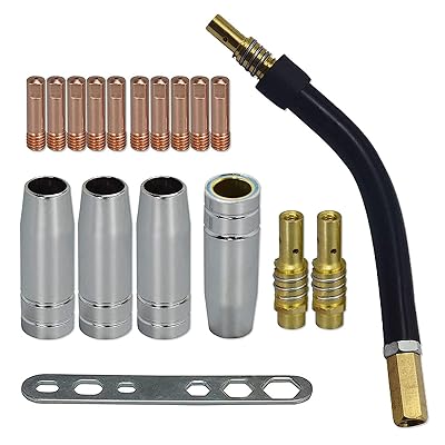 MB15 15AK連繋手当て0.9粍 M6＆ヒントホルダーディフューザー＆遮蔽物優勝杯＆懐中電灯のど首MB15 15AK MIG溶接懐中電灯18個