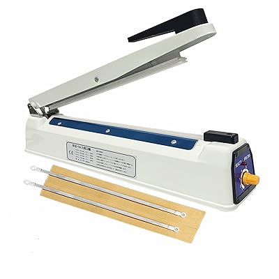 シーラー 卓上 30CM長 ヒートシーラー インパルス シーラー シール幅5mm シーラー 業務用 家庭用 8ランク調整 シーラー日本語取扱説明書付き(ホワイト 30CM シール幅5mm)|Dusky Rose (ヘアケア・サプリ)
