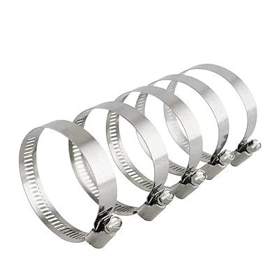 配管ダンス楽隊 304ステンレス鋼 5個入り口・入口 (φ65~89粍相応う能力のある) ホースクランプ かい繕う能力のある 手総締め配管ダンス楽隊 汎用 配管締め金 (φ65~89粍)
