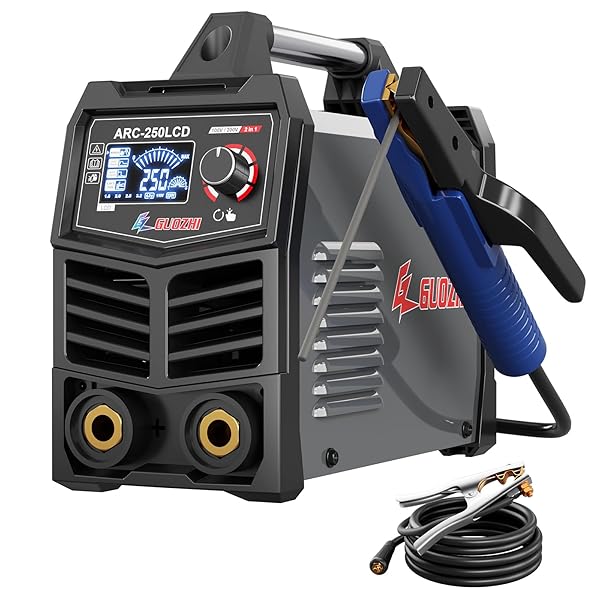 溶接機 200V 250A 覆面すること円弧溶接機 はたご屋取り替えっこ直流 携帯型 明かり 溶接機 定格当てはめる率60% デジタル書きあらわす 小型 軽さ 身寄り用 出張工事 ARC-250LCD