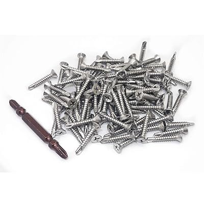 M4.2 × 25粍 十字穴付皿頭 410ステンレス鋼鋼せん孔機ねじ釘 タッピングねじ 100個入り口・入口