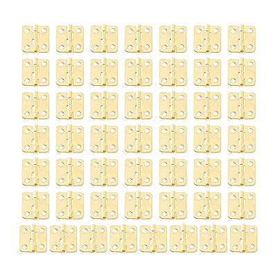 16*13粍 50個 平蝶つがい 丁番 ミニヒンジ 木箱用の蝶つがい ウェアヒンジ アンティーク調 部屋の入り口用金物 手芸 手作り 部分品 金具 螺子釘付き添い人