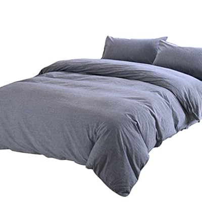 【掛け布団カバー セミダブル 単品売り】オーガニックコットン 170x210cm 掛かバー 洗いざらしの綿100% 洗い替え 布団カバー 防ダニ 掛けふとんカバー インディゴブルー|Dusky Rose (ヘアケア・サプリ)
