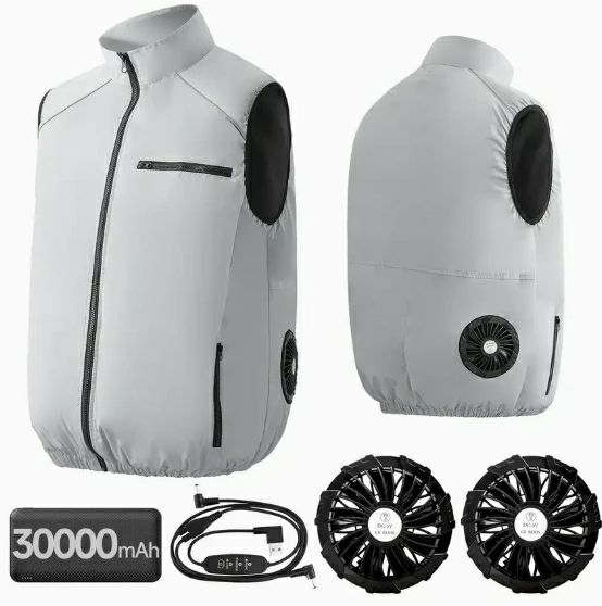 NQG] 空調冷却ベスト LITE - USB給電対応!コンパクトな冷却器とファン