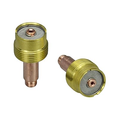 大口径ガスレンズコレットボディ 45V64 2.4mm SR DB PTA WP 17 18 26 TIG溶接トーチ用 消耗品 2個|Dusky Rose (ヘアケア・サプリ)