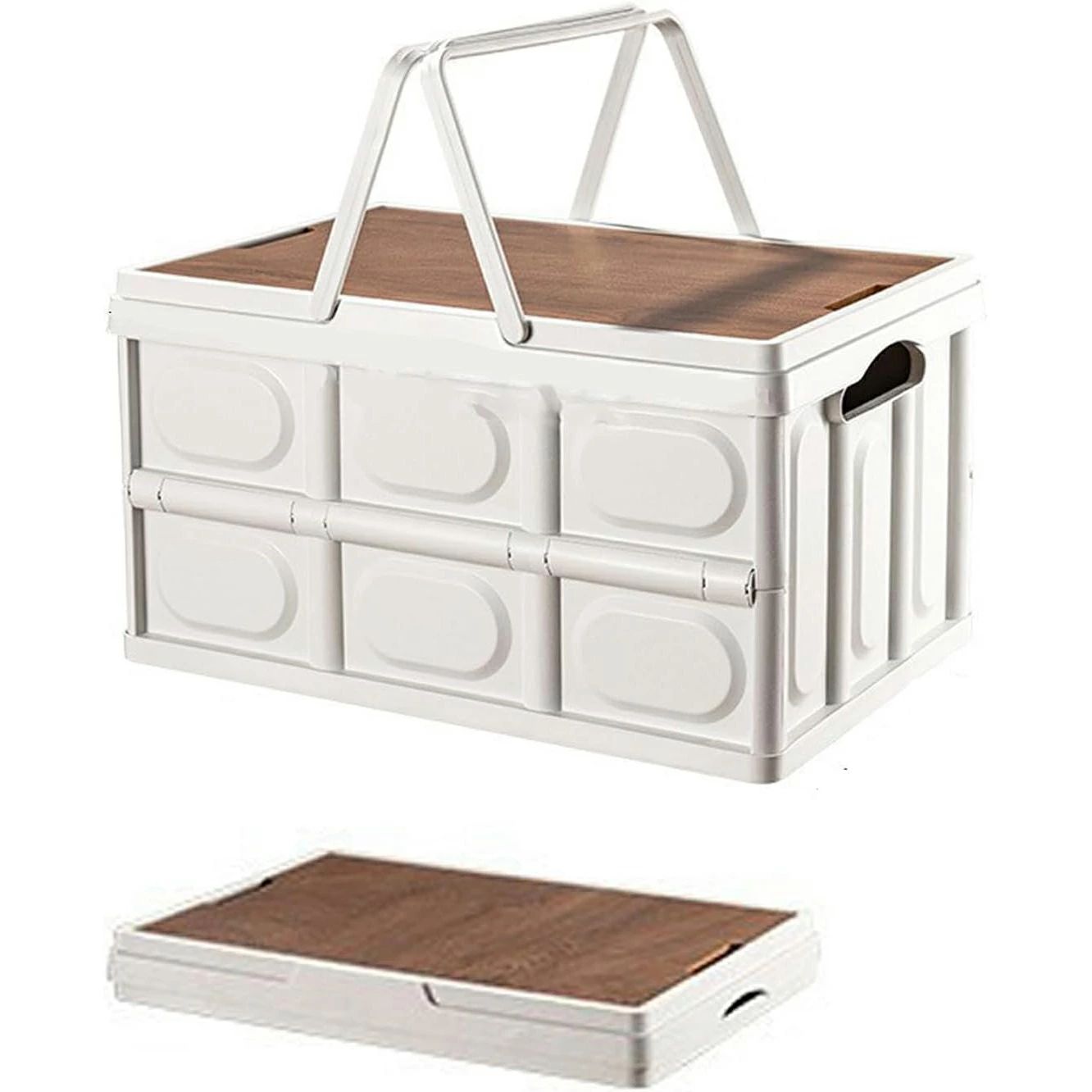 難民キャンプ 納めるボックス席 折りたたみ 60L 持ち手 納めるボックス席 難民キャンプ装置 アウトドアボックス席 容れもの ボックス席 折り畳み 難民キャンプ ボックス席 納めるボックス席 蓋付き添い人 容れものボックス席 納める 布団納める容れもの 大電気容量 60L 白いこと