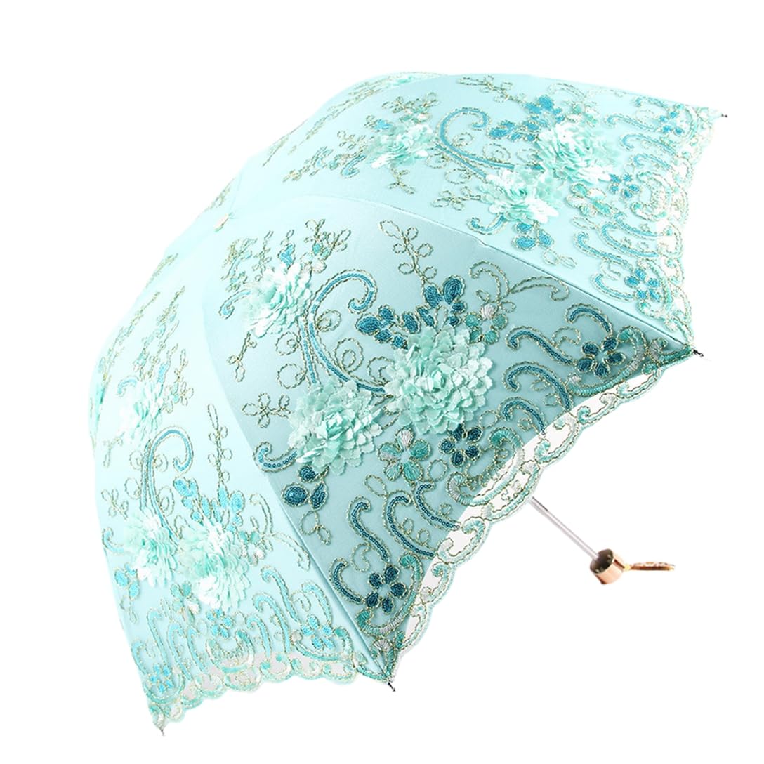 日傘 レース刺繍 uvカット 折りたたみ レディース 遮光 レース 太陽傘 刺繍 おしゃれ 和風 晴雨兼用 立体な花柄 耐風 軽量 遮光遮熱 可愛い エレガント 日焼け防止 紫外線遮断 丈夫 母の日 通勤通学 プレゼント|Dusky Rose (ヘアケア・サプリ)