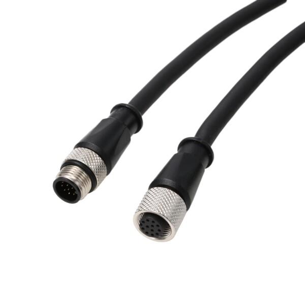 電源IO コグネックスIS 9000 7000 2000チェッカー200データマン280 360 470 580、M12 12ピン雄~12ピン|Dusky Rose (ヘアケア・サプリ)