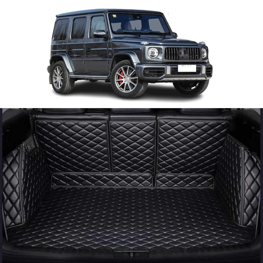 3D盛りだくさん押しかぶせる ラゲッジマット メルセデス?ベンツ G位置付けG350d G400d AMG 2019 2020 2021 に当て嵌める 専用腹積もり車のブート引っ敷き ラゲッジマット雨合羽 XPE なめし革 ラ