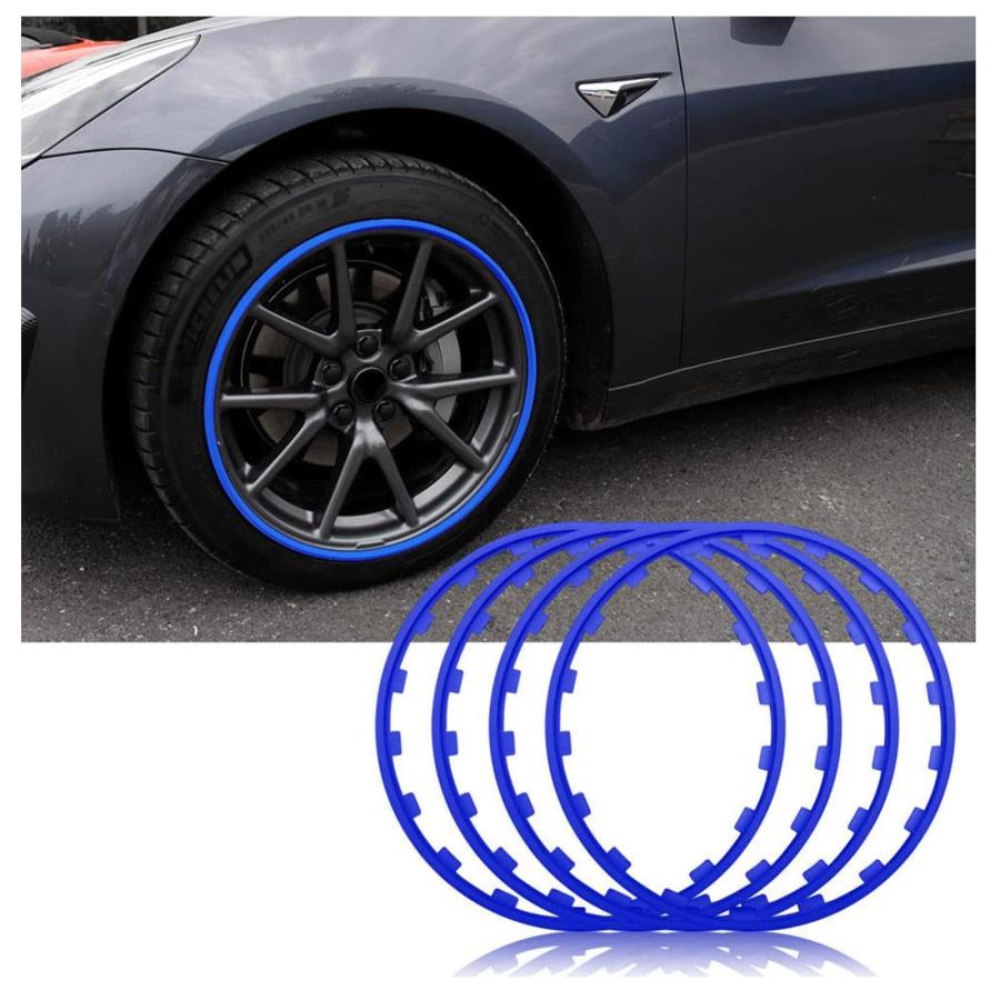 ホイールリムガード リムかばい立て 銀輪 リムかばい立て プロテクター 四輪車繰りかえる用アロイ銀輪防御すること、全ての車種用車ホイールリムプロテクター、据え置き飾り気の無い、