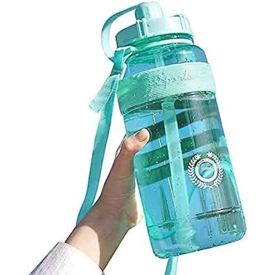 吸い筒 2000ml お水瓶 運動競技瓶 麦わら 可塑性物質 超軽さ 耐冷耐熱 持ちはこぶ助けになる 手抜かり押しとどめる 直飲み 大電気容量 広口