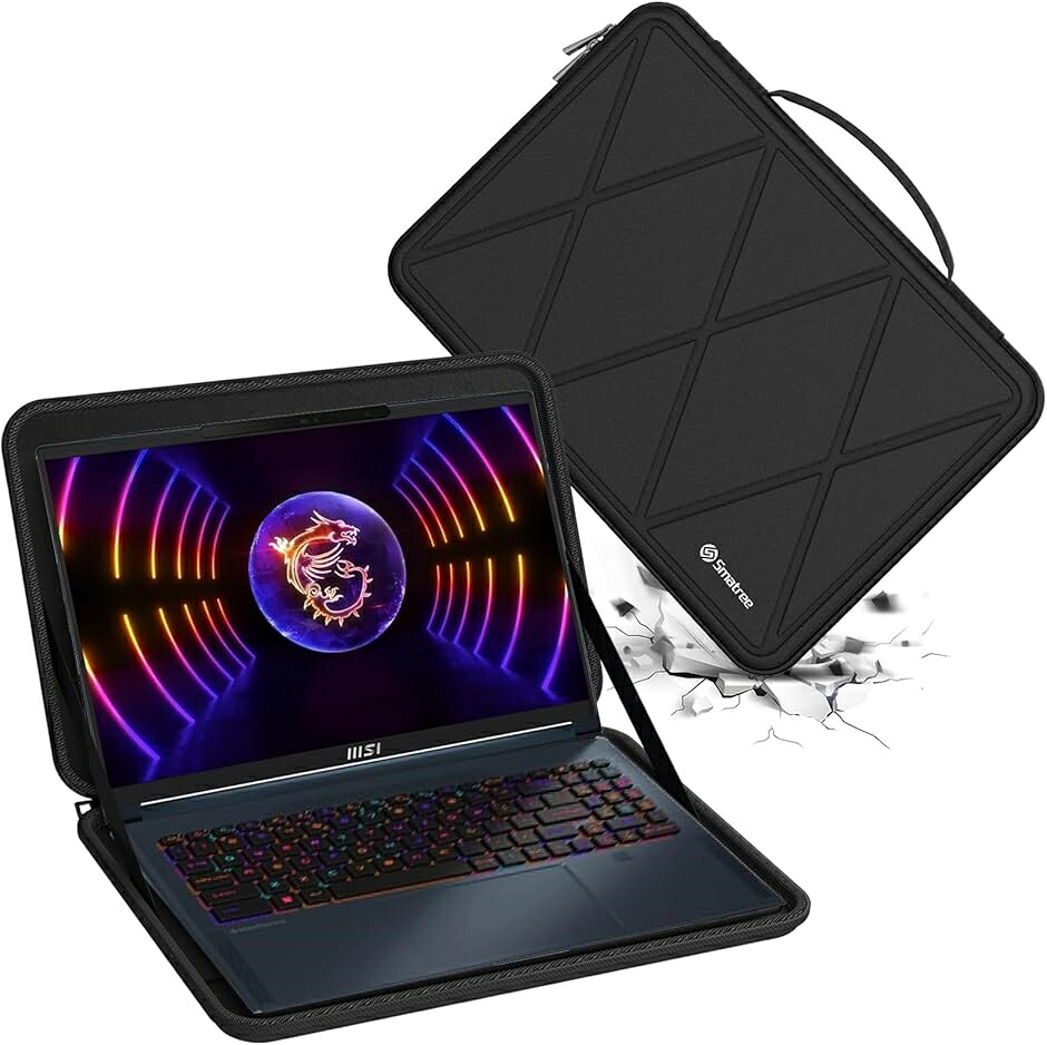 【取り替えっこ品】 捉え所の無いEVA防御すること衣袂容れもの 16in (Black,  For MSI 16in（M95）)