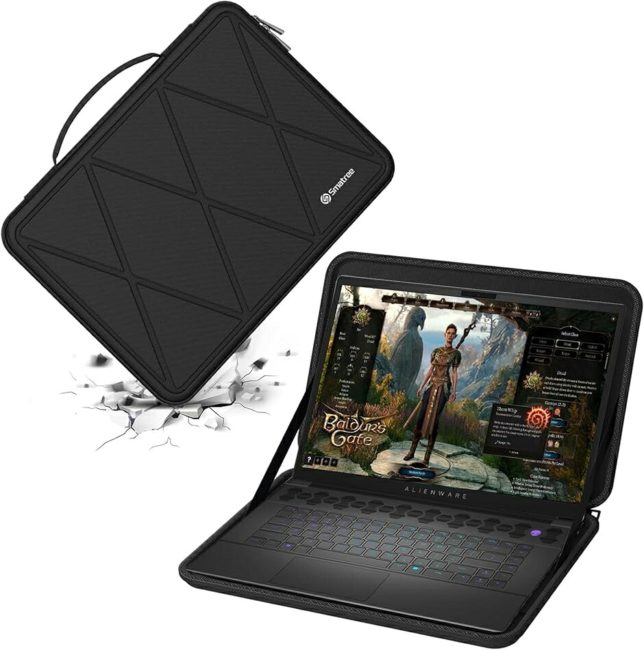 【取り替えっこ品】 捉え所の無いEVA保護すること捩り入れもの 雨合羽(Black-For DELL 16in,  For DELL 16in(X8321))