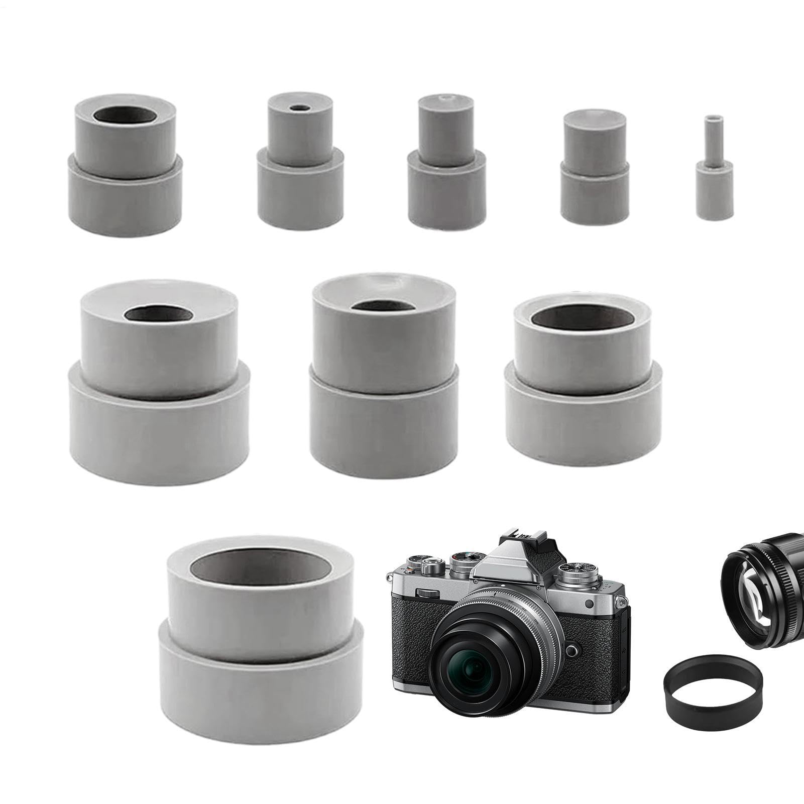 リングカメラ用工具 | 9点セット ゴム製 専用取り外し工具 - カメラ用交換パーツ,家庭用 ワークショップ スタジオ 撮影 教室｜Dusky Rose （ヘアケア・サプリ）