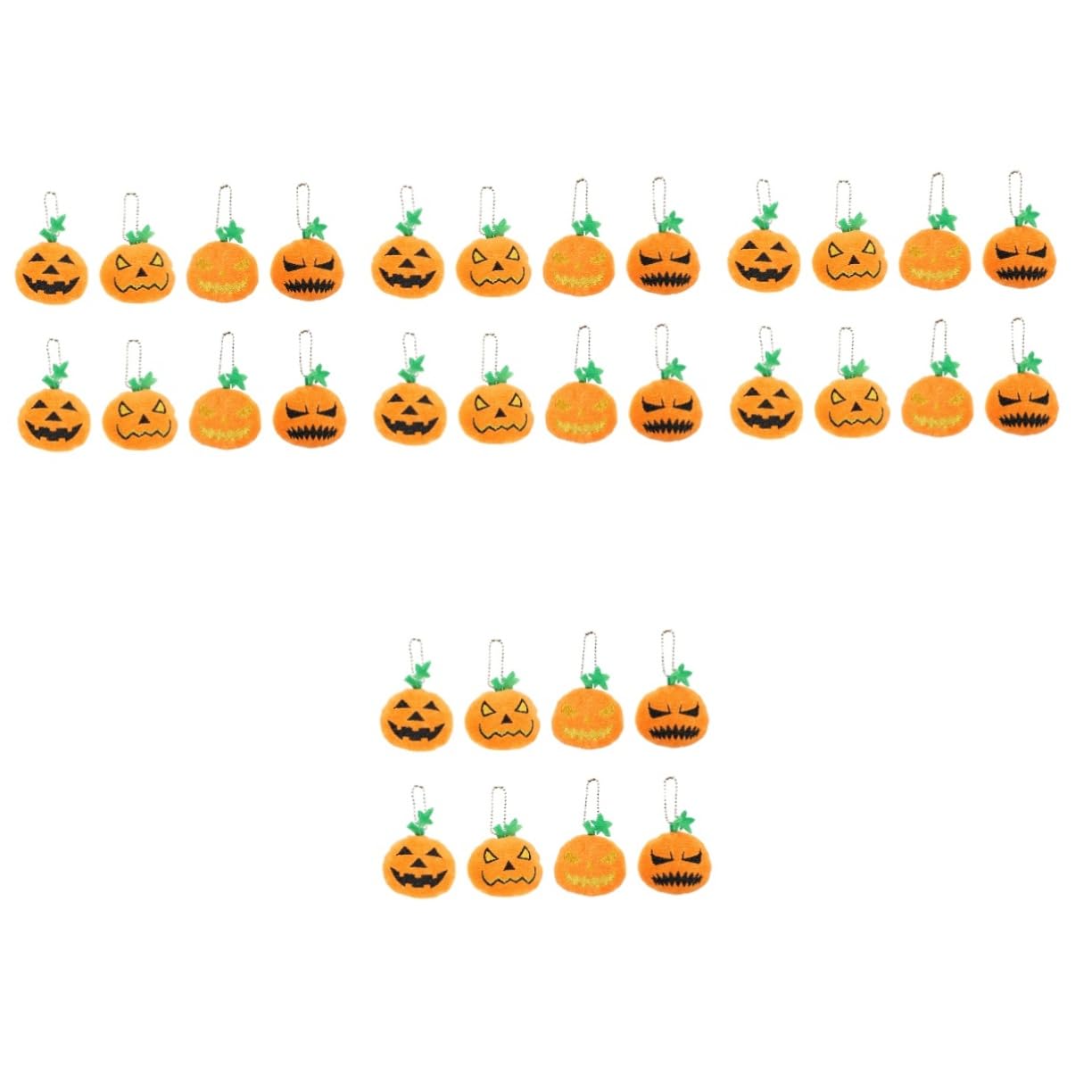 32個ハロウィン パンプキン ペンダント キーチャーム 細やかな装飾 デザイン キーホルダー アクセサリー 小さなオーナメント バッグや鍵の飾りに 非常に繊細な仕上がり|Dusky Rose (ヘアケア・サプリ)
