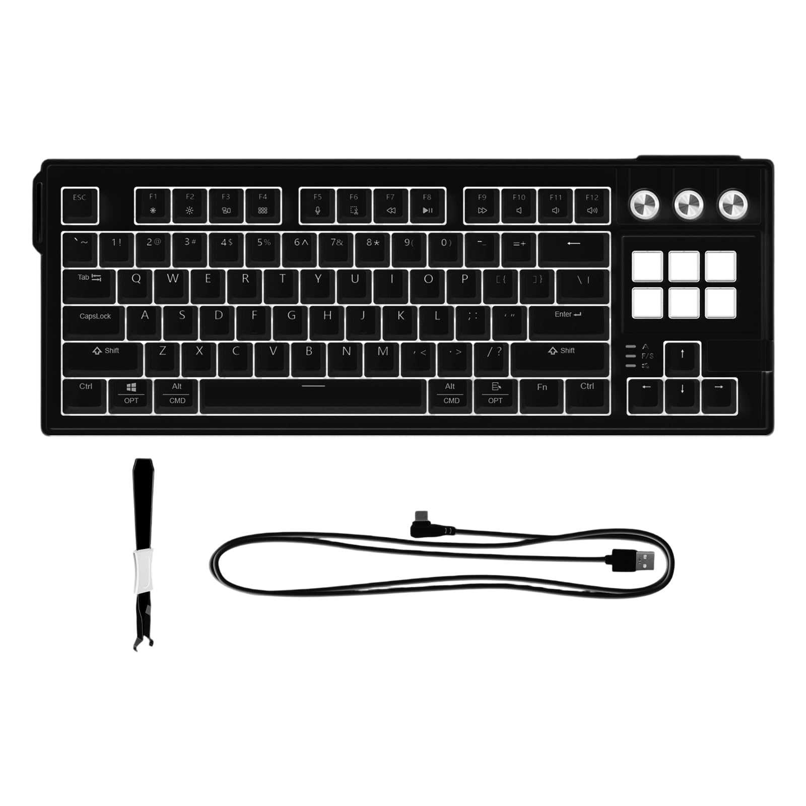 LCD機能と3つのロータリーエンコーダーを搭載したタクタイルレッドスイッチメカニカルキーボードRGBメカニカルゲーミングキーボード｜Dusky Rose （ヘアケア・サプリ）