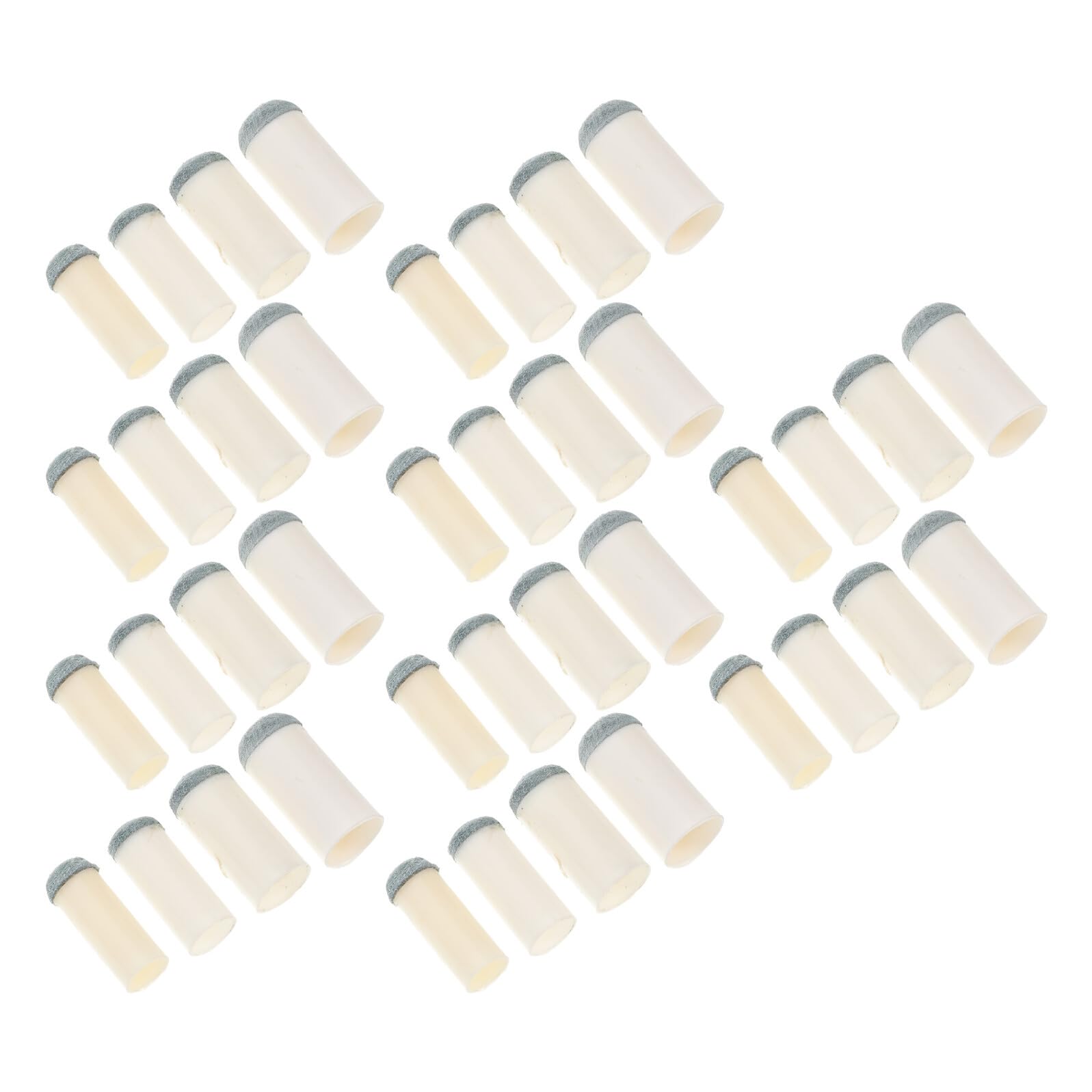 プールビリヤードキューチップ交換用カバー 9mm/10mm/12mm/13mm 40個セット 耐久性保護と精密コントロール ビリヤードキュー修理用ア｜Dusky Rose （ヘアケア・サプリ）